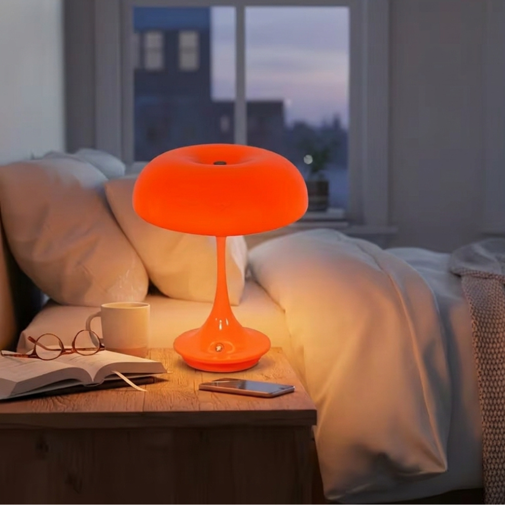 The Mycora Rechargable USB LED Mushroom Table Lamp