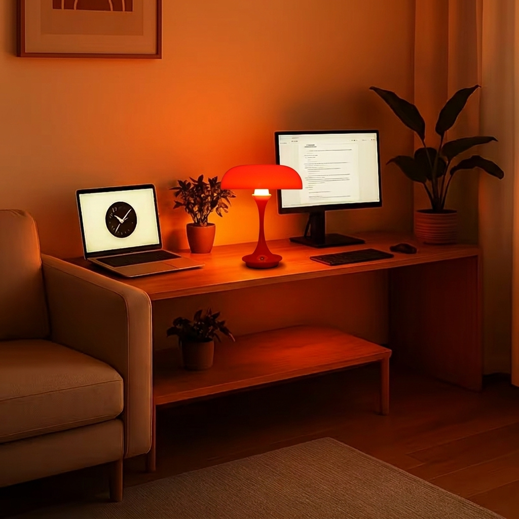 The Mycora Rechargable USB LED Mushroom Table Lamp
