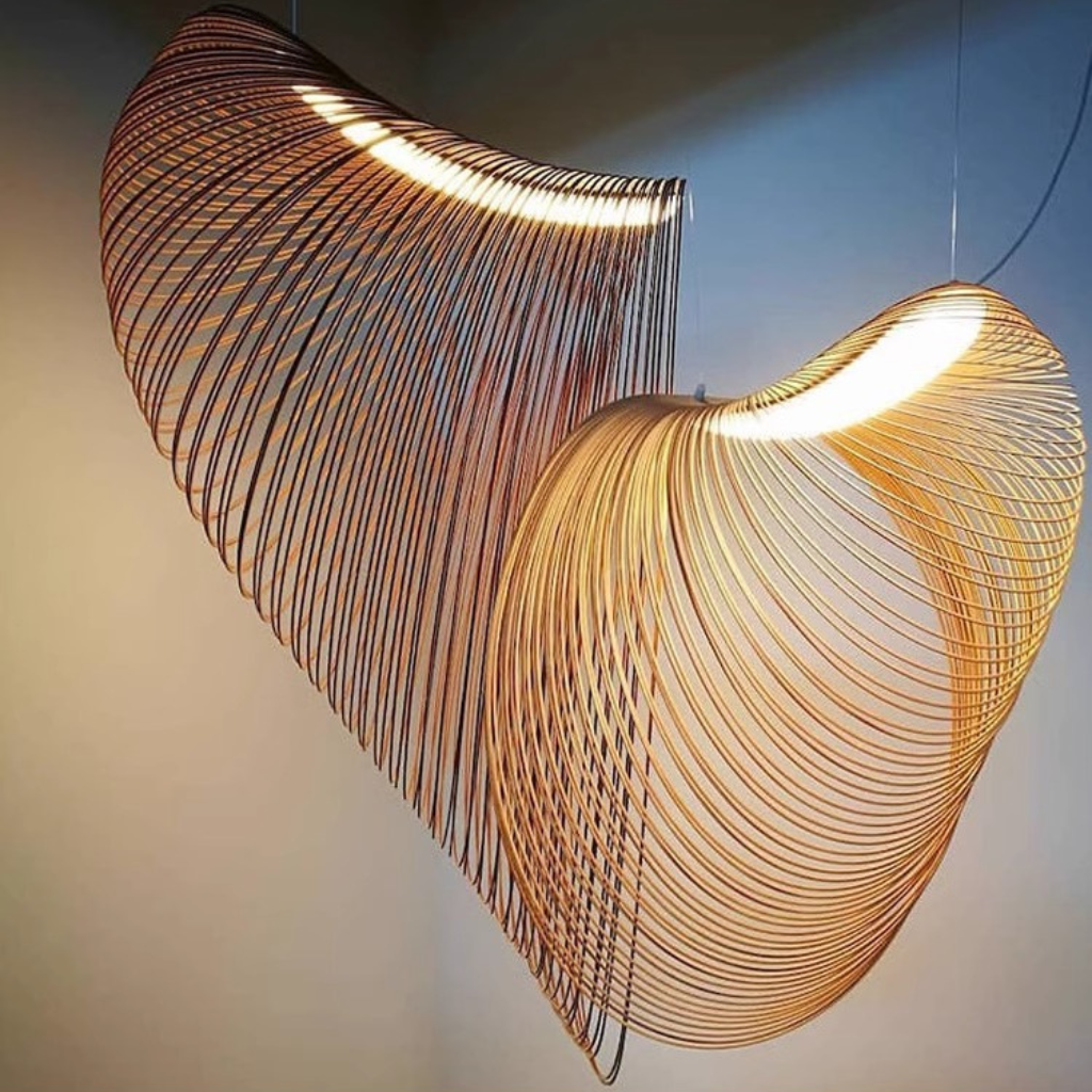The Nestro Wooden Nest LED Pendant Light