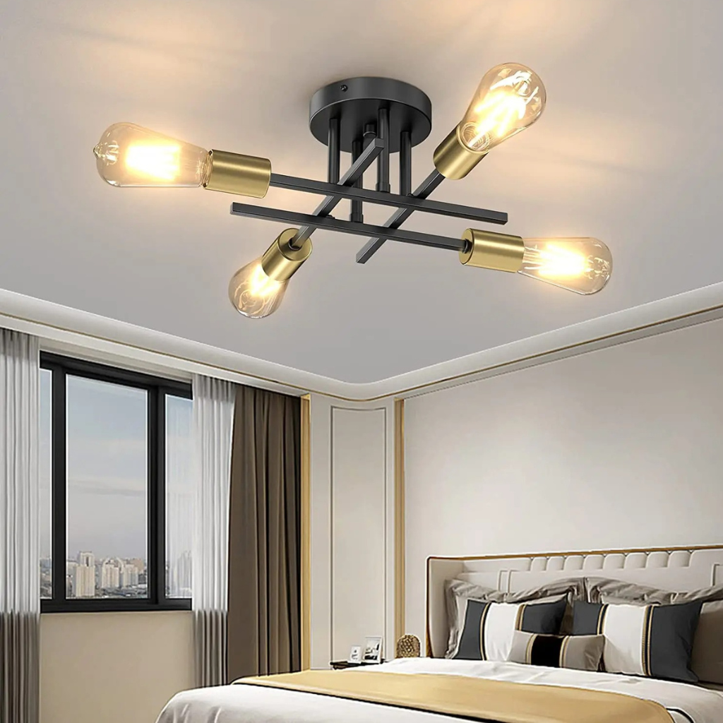 The Nexor Sputnik Semi Flush Ceiling Light