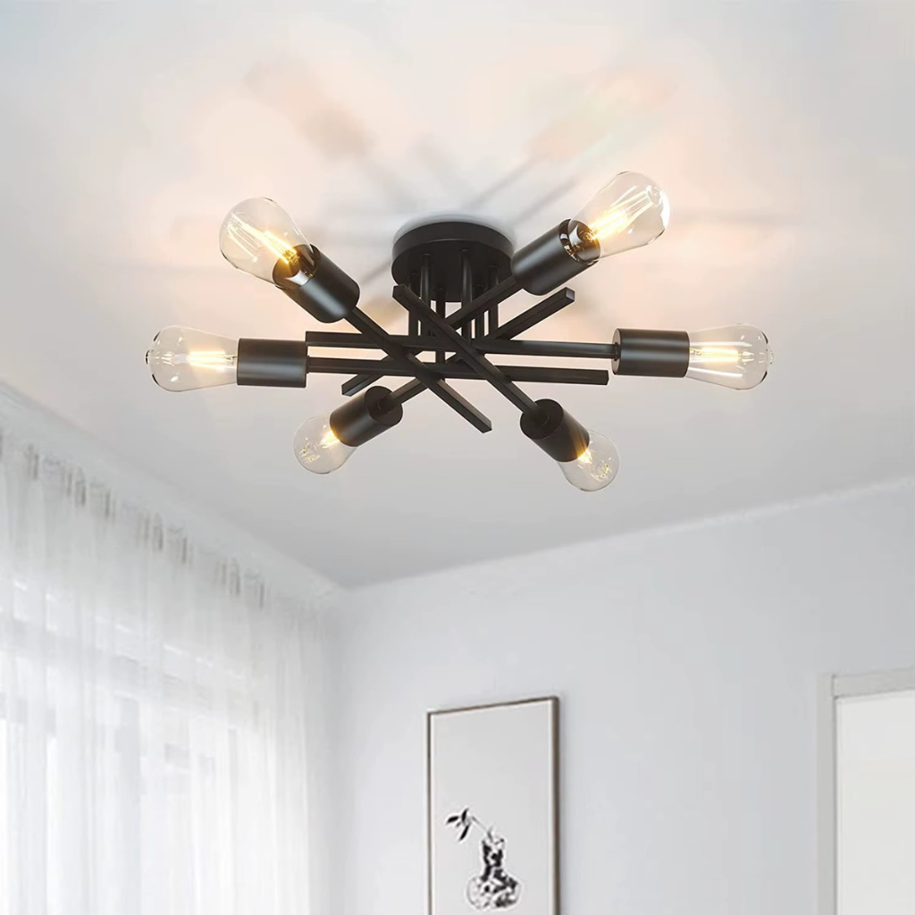 The Nexor Sputnik Semi Flush Ceiling Light