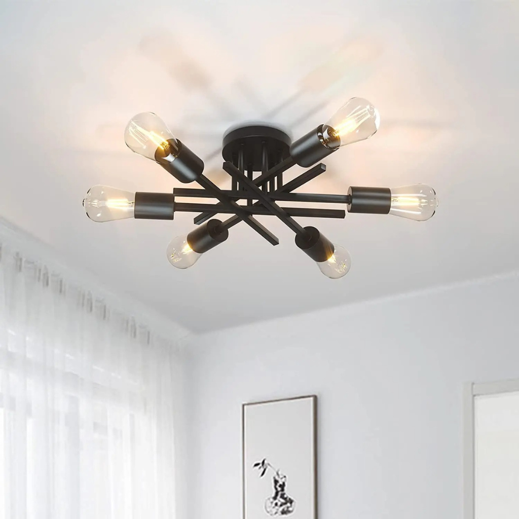 The Nexor Sputnik Semi Flush Ceiling Light