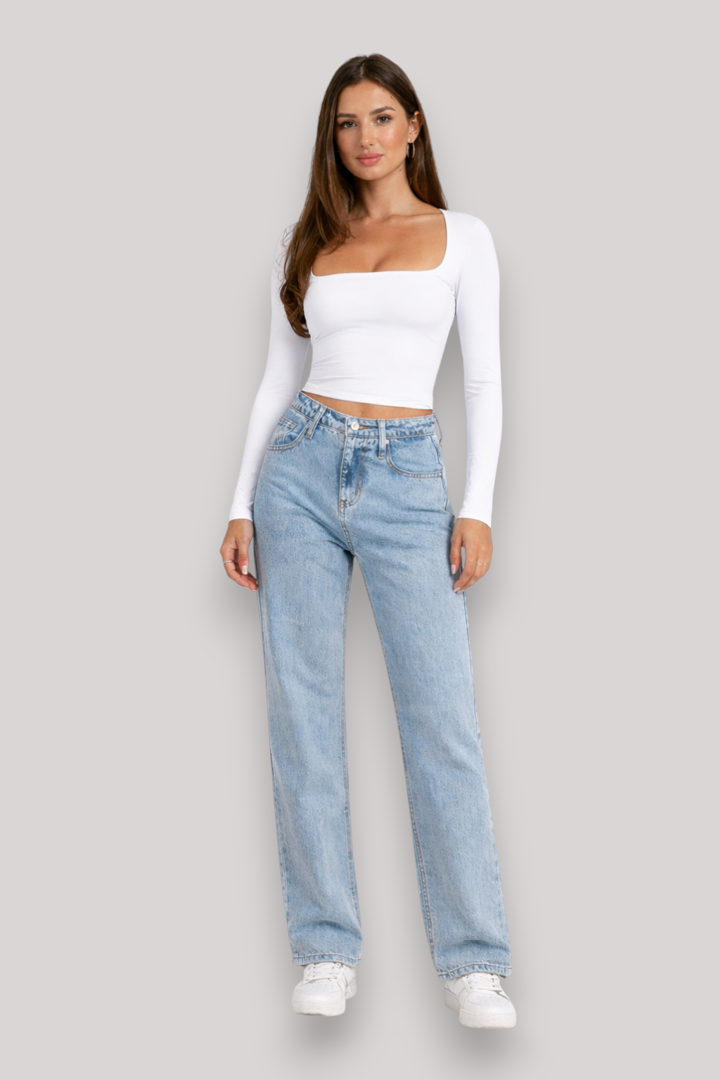 The Nia Women's Long Sleeve Crop Top