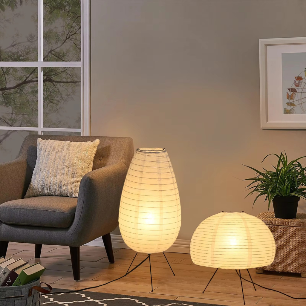 The Nogara Rice Paper Floor Lamp