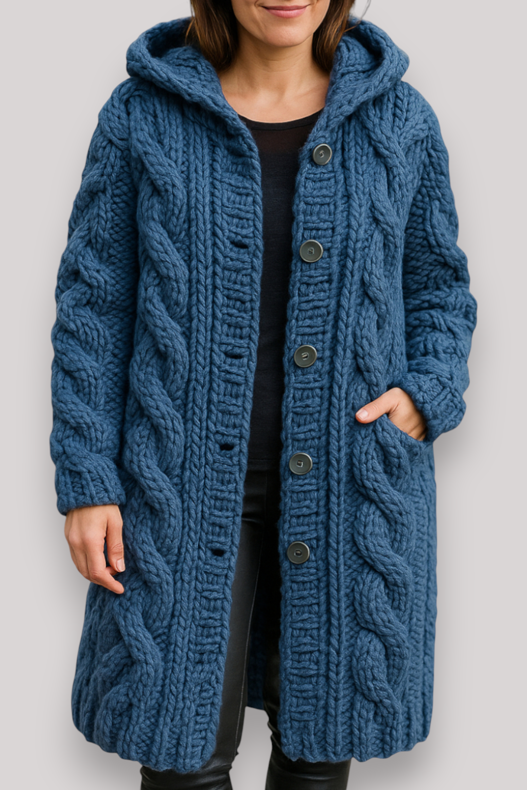 The Norbury Long Knit Cardigan Thick Winter Oversized Sweater