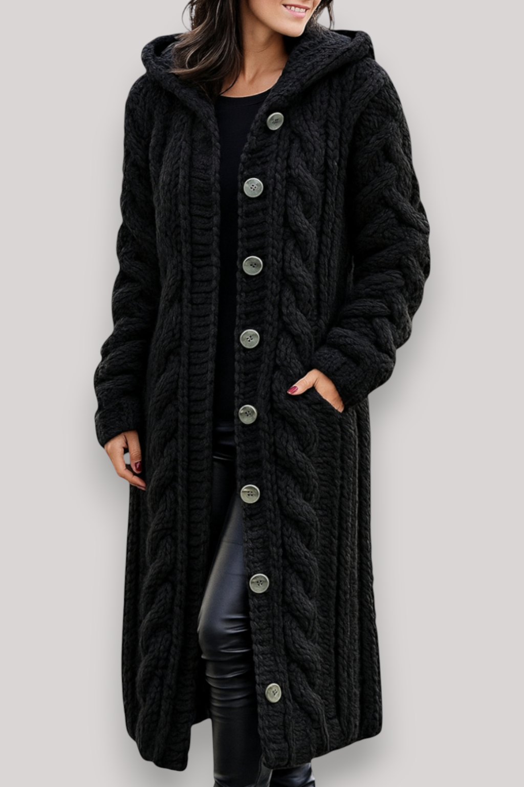 The Norbury Long Knit Cardigan Thick Winter Oversized Sweater