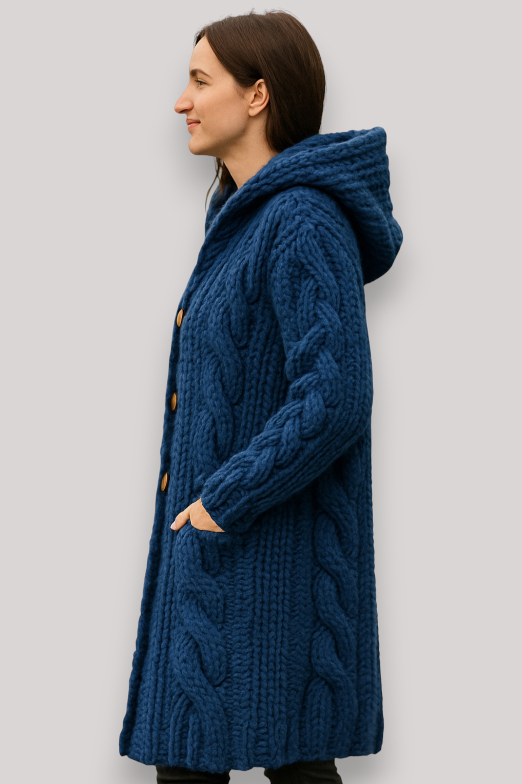 The Norbury Long Knit Cardigan Thick Winter Oversized Sweater