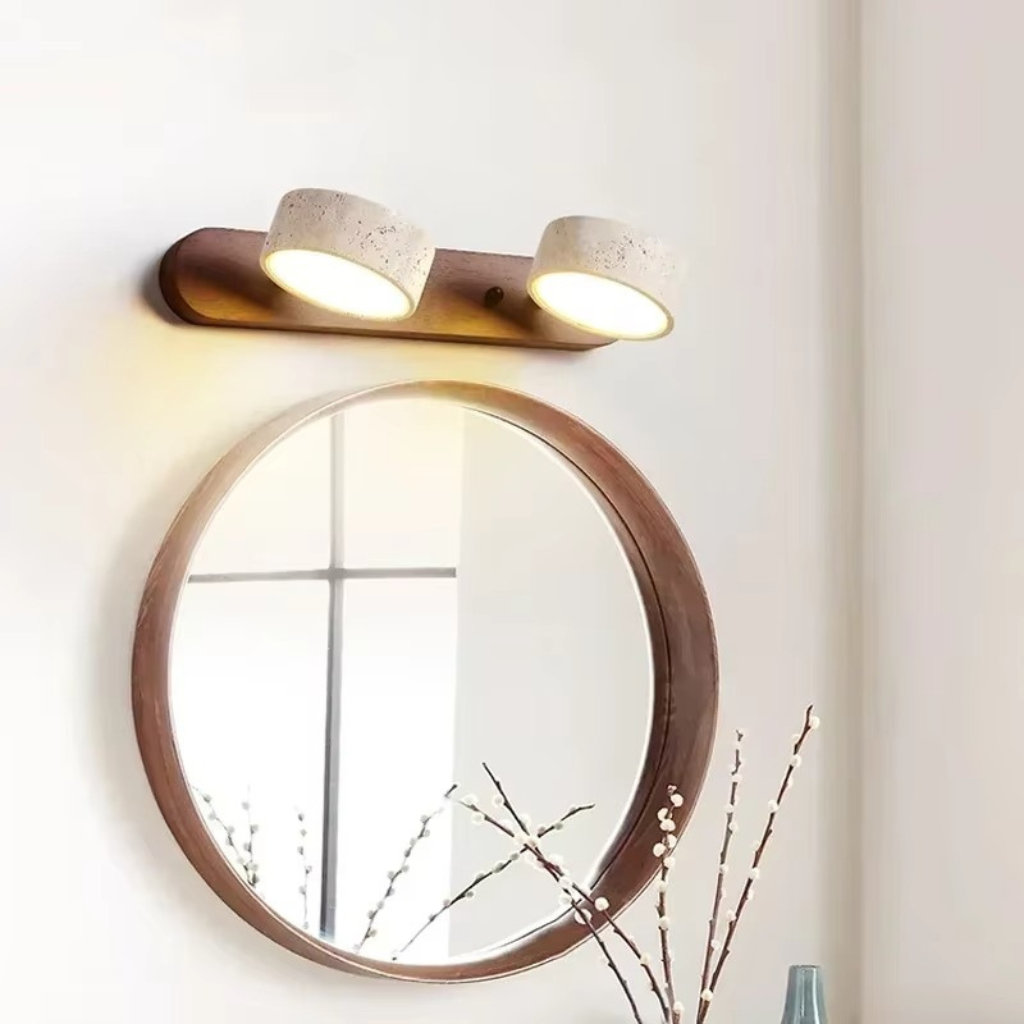 The Wabielle Japanese Round LED Wall Light