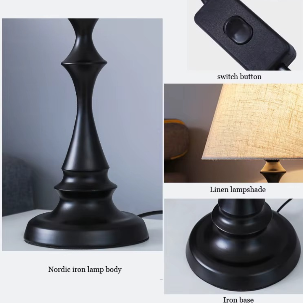 The Nordella Modern Bedside Desk Lamp