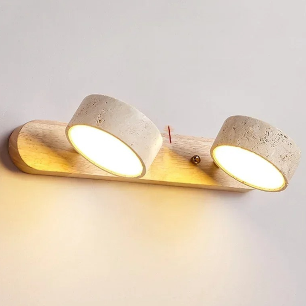 The Wabielle Japanese Round LED Wall Light
