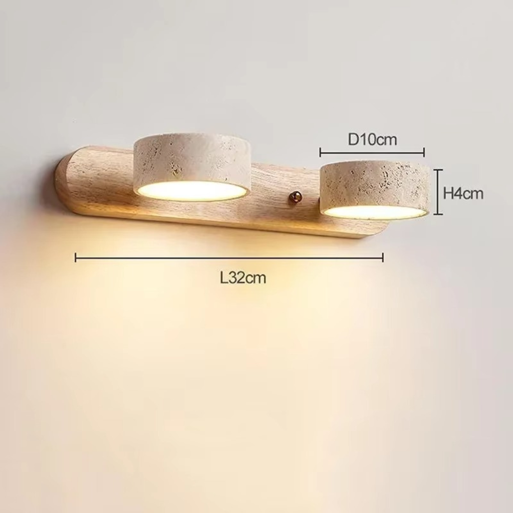 The Wabielle Japanese Round LED Wall Light