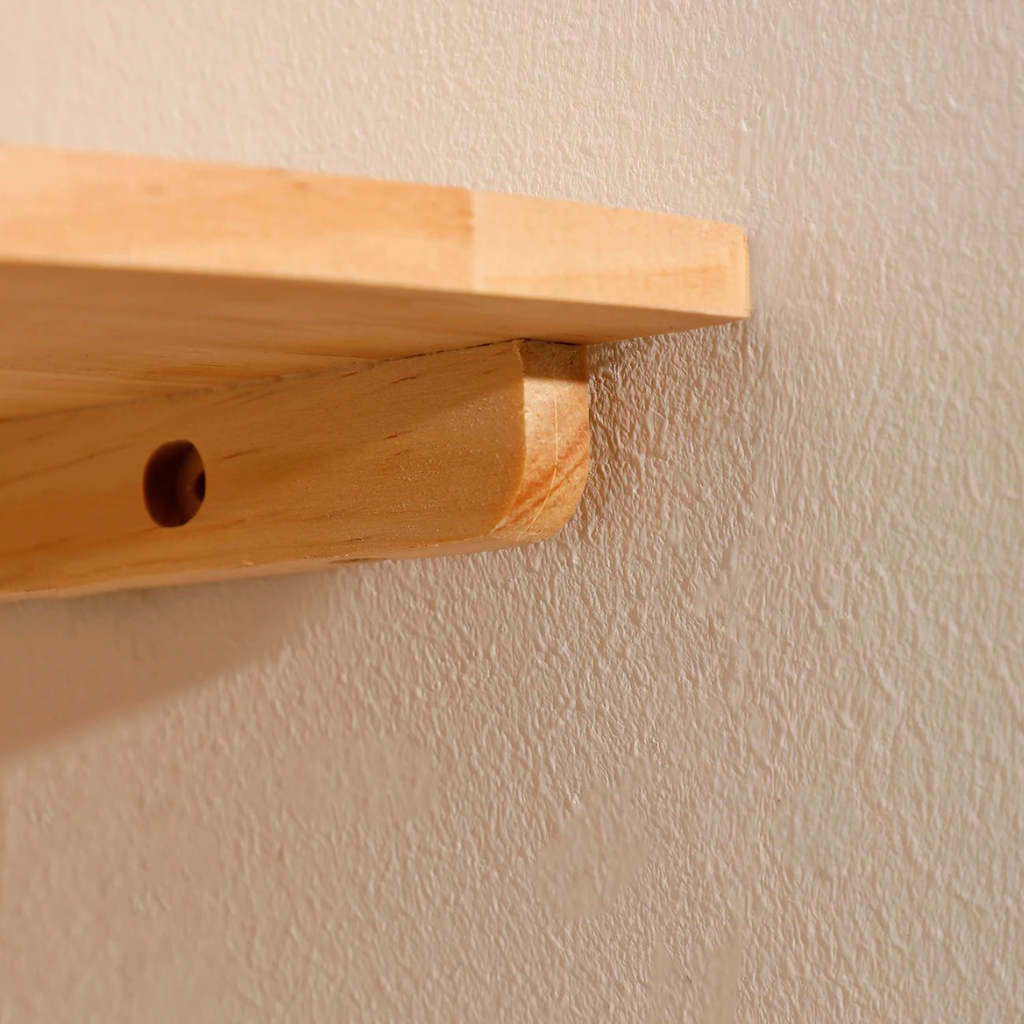 The Nordora Wooden Wall Rack Shelf
