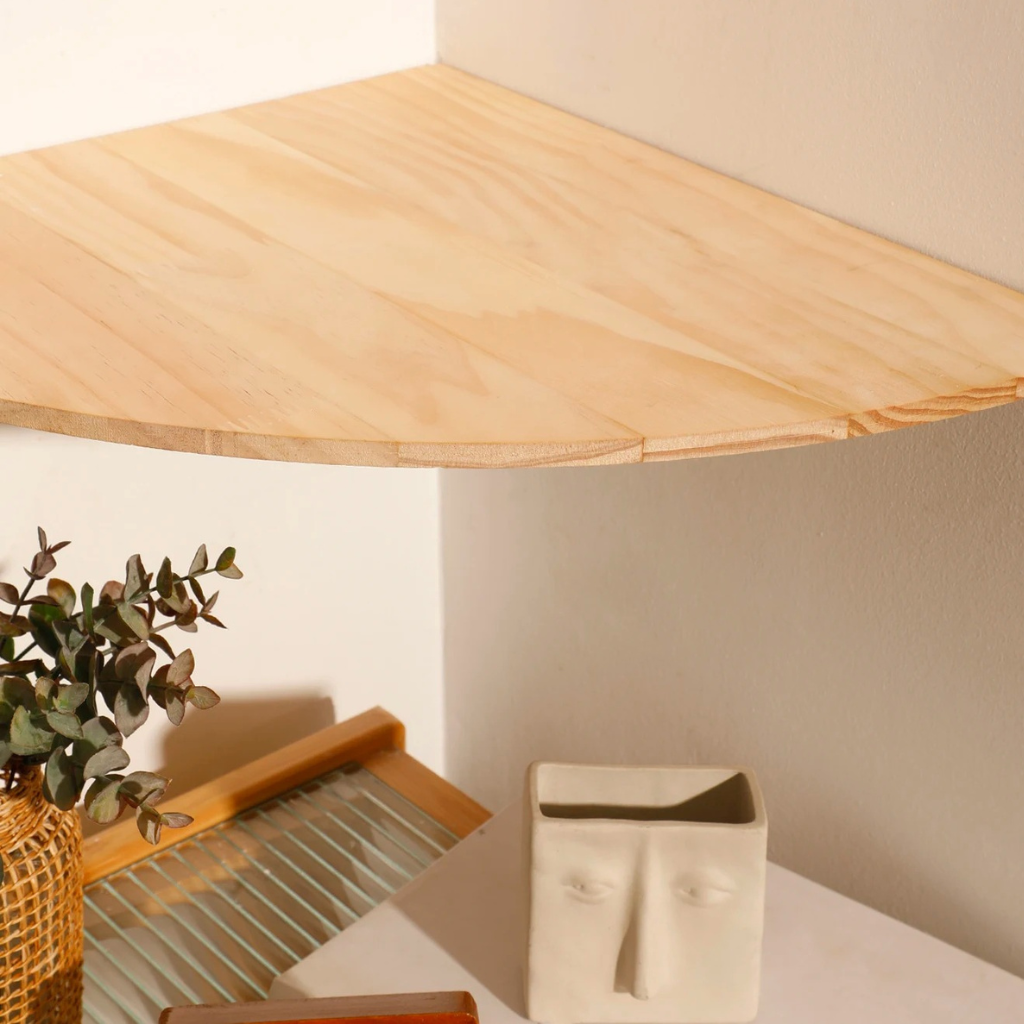 The Nordora Wooden Wall Rack Shelf