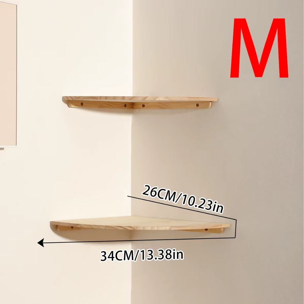 The Nordora Wooden Wall Rack Shelf