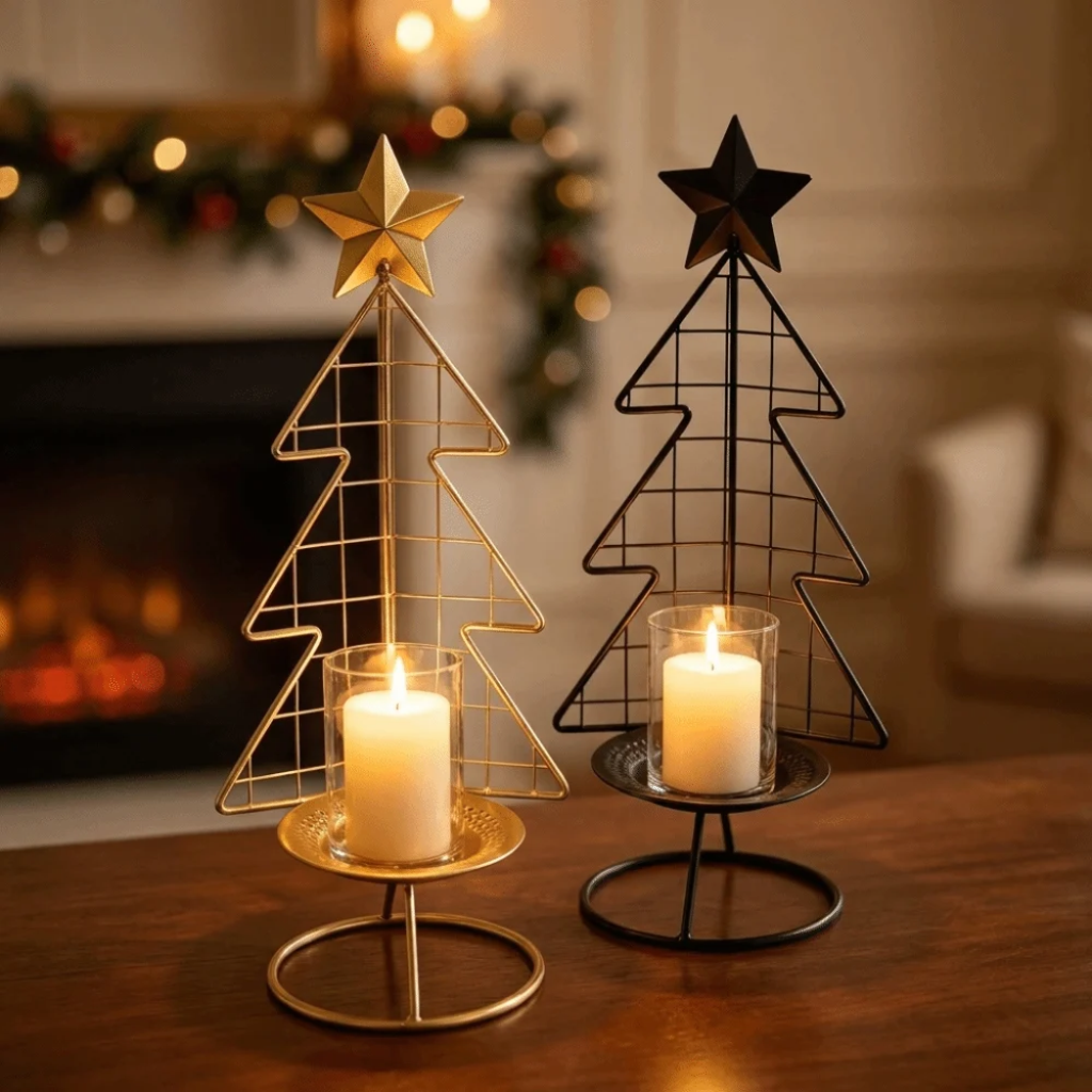 The Norvene Festive Christmas Candle Holder