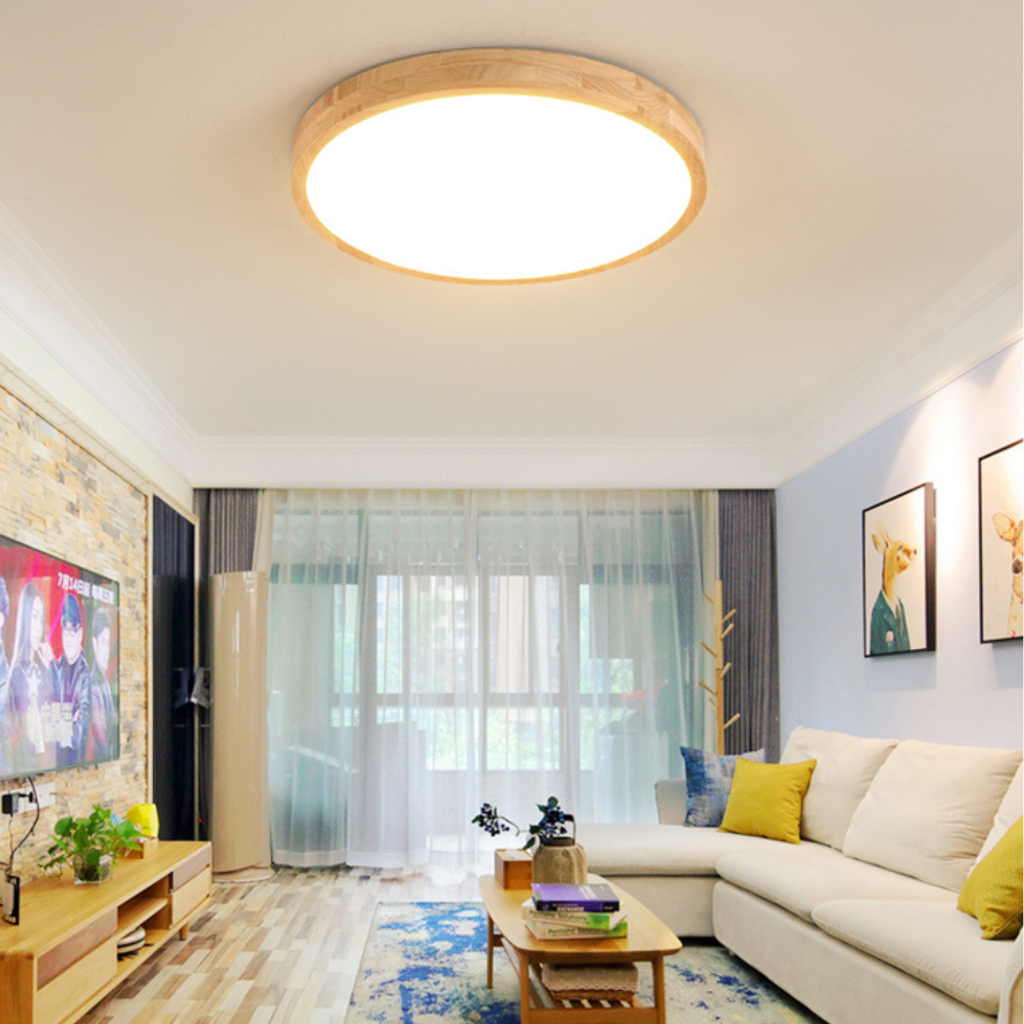 The Oakhaven Nordic Wooden LED Ceiling Light