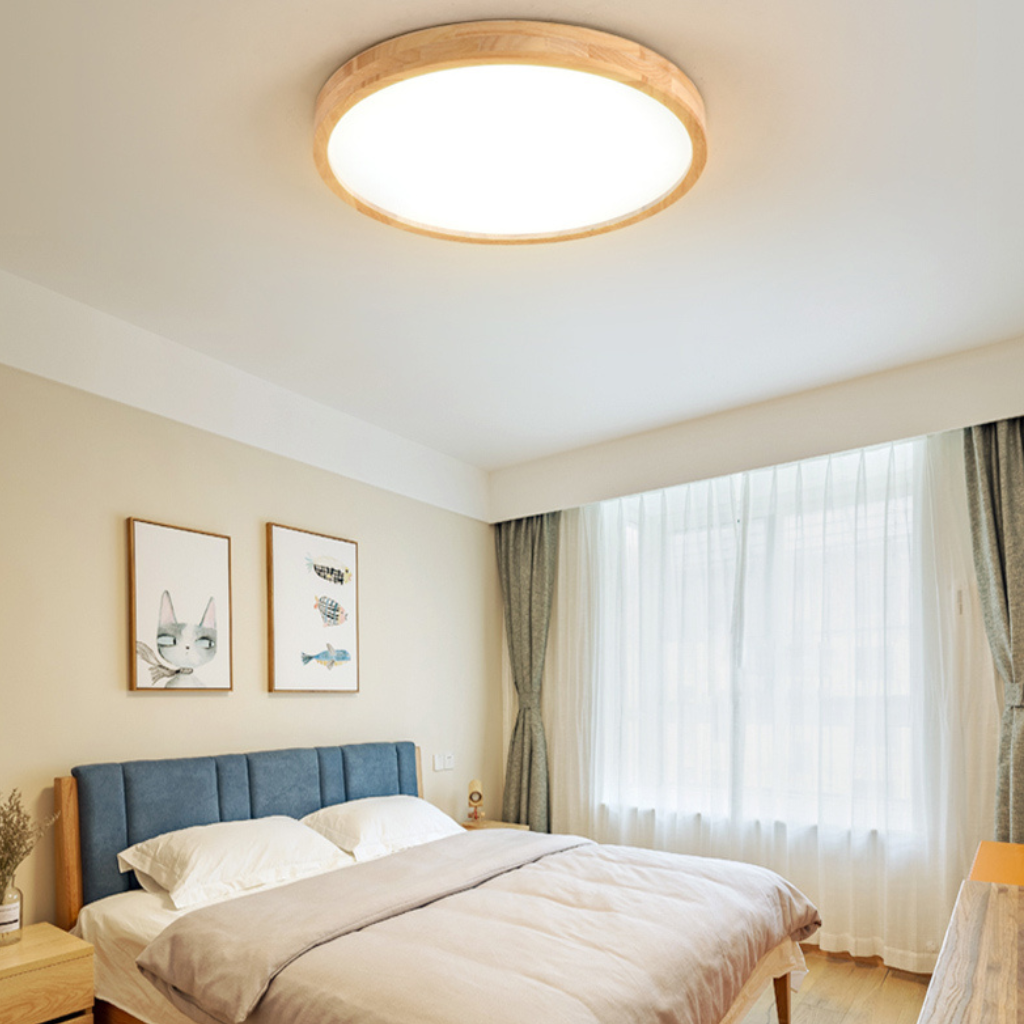 The Oakhaven Nordic Wooden LED Ceiling Light