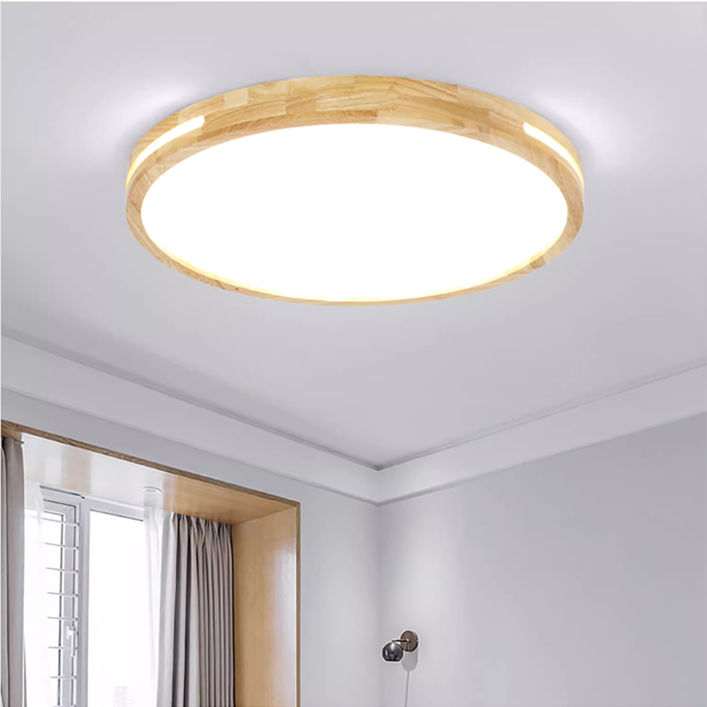 The Oakhaven Nordic Wooden LED Ceiling Light