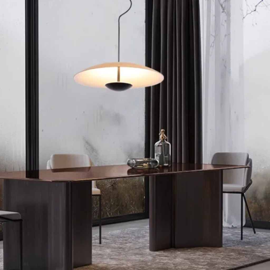 The Oakmere Nordic Wood Grain LED Pendant Light