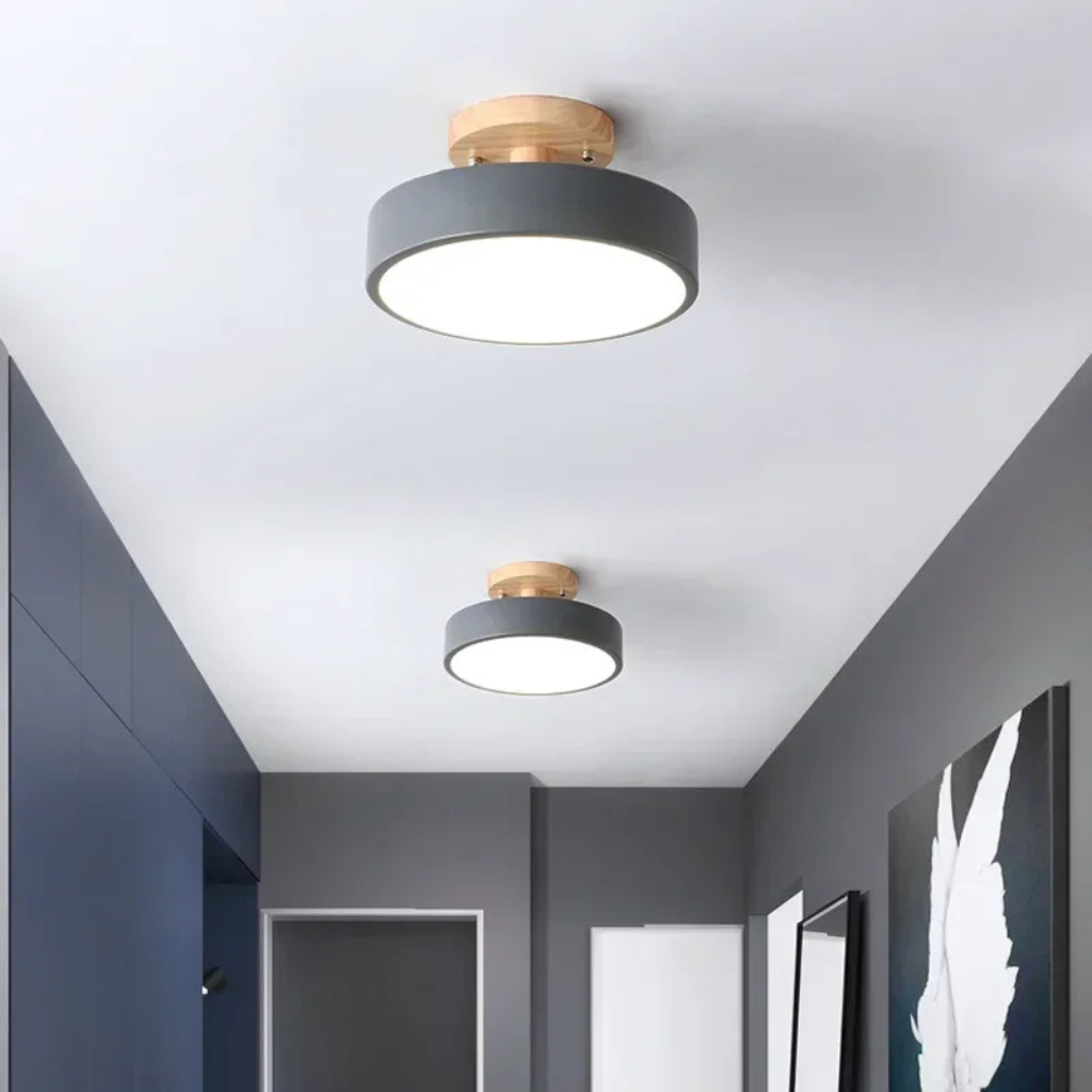The Oakmere Nordic Round Ceiling Light