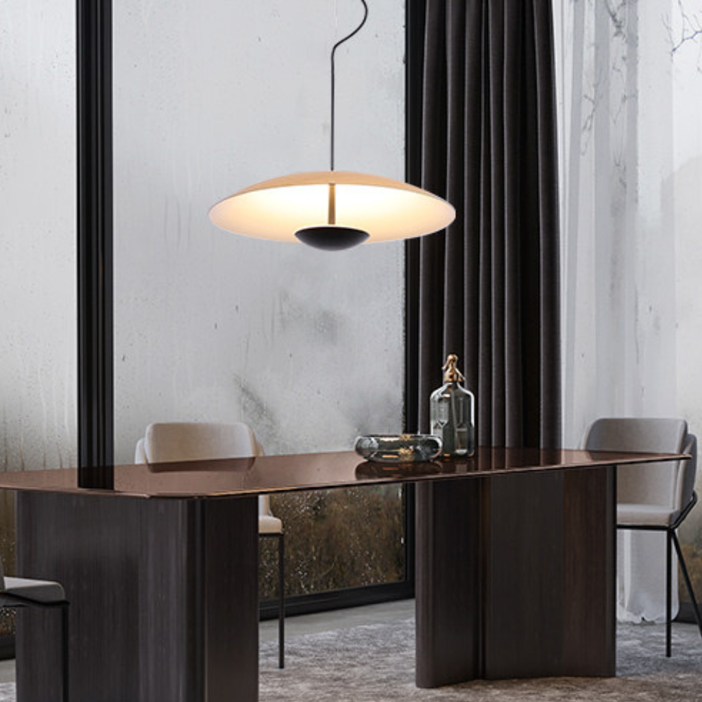 The Oakmere Nordic Wood Grain LED Pendant Light