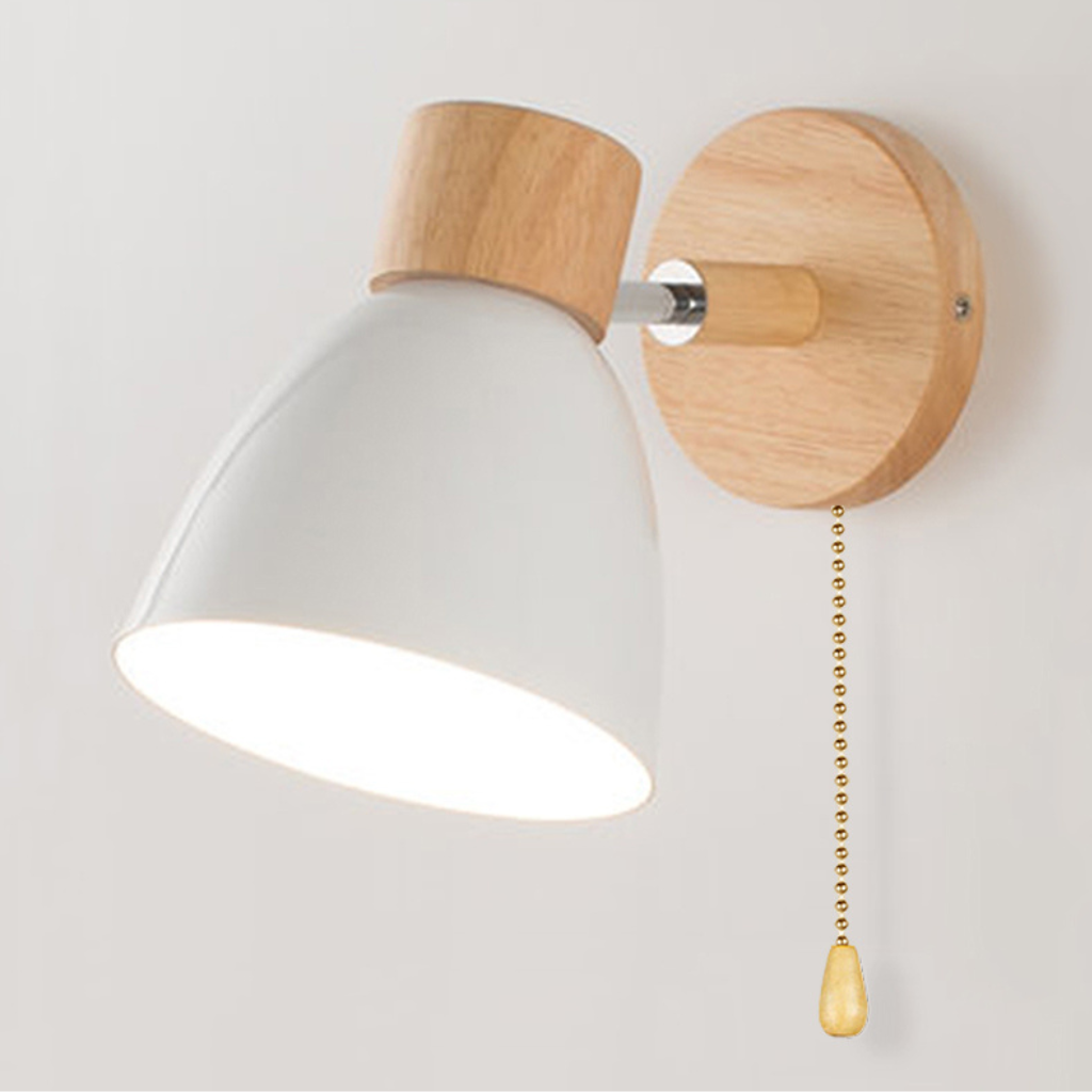The Oakwyn Wooden Nordic Wall Light
