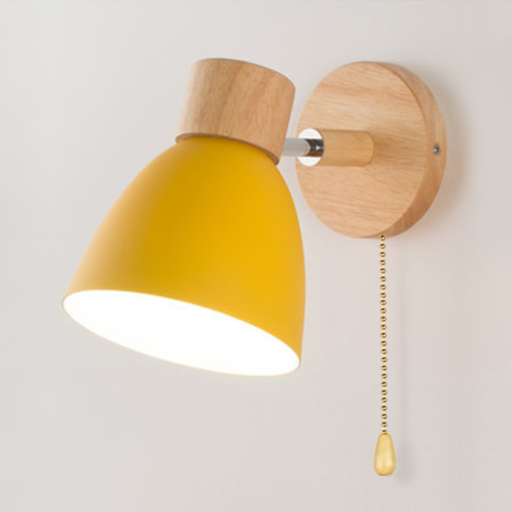 The Oakwyn Wooden Nordic Wall Light