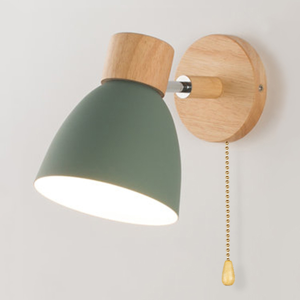 The Oakwyn Wooden Nordic Wall Light