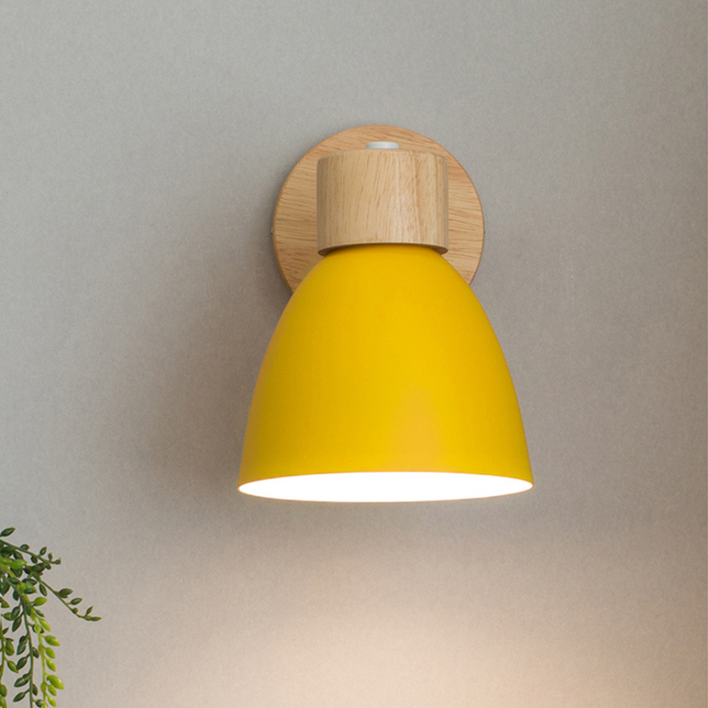 The Oakwyn Wooden Nordic Wall Light