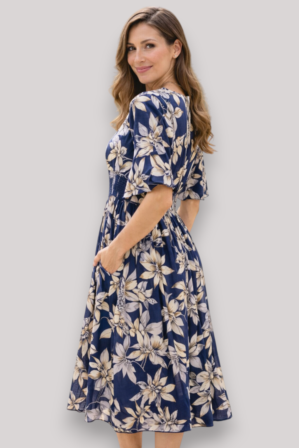 The Octavia Wrap Maxi Dress V Neck Floral Boho Summer Style