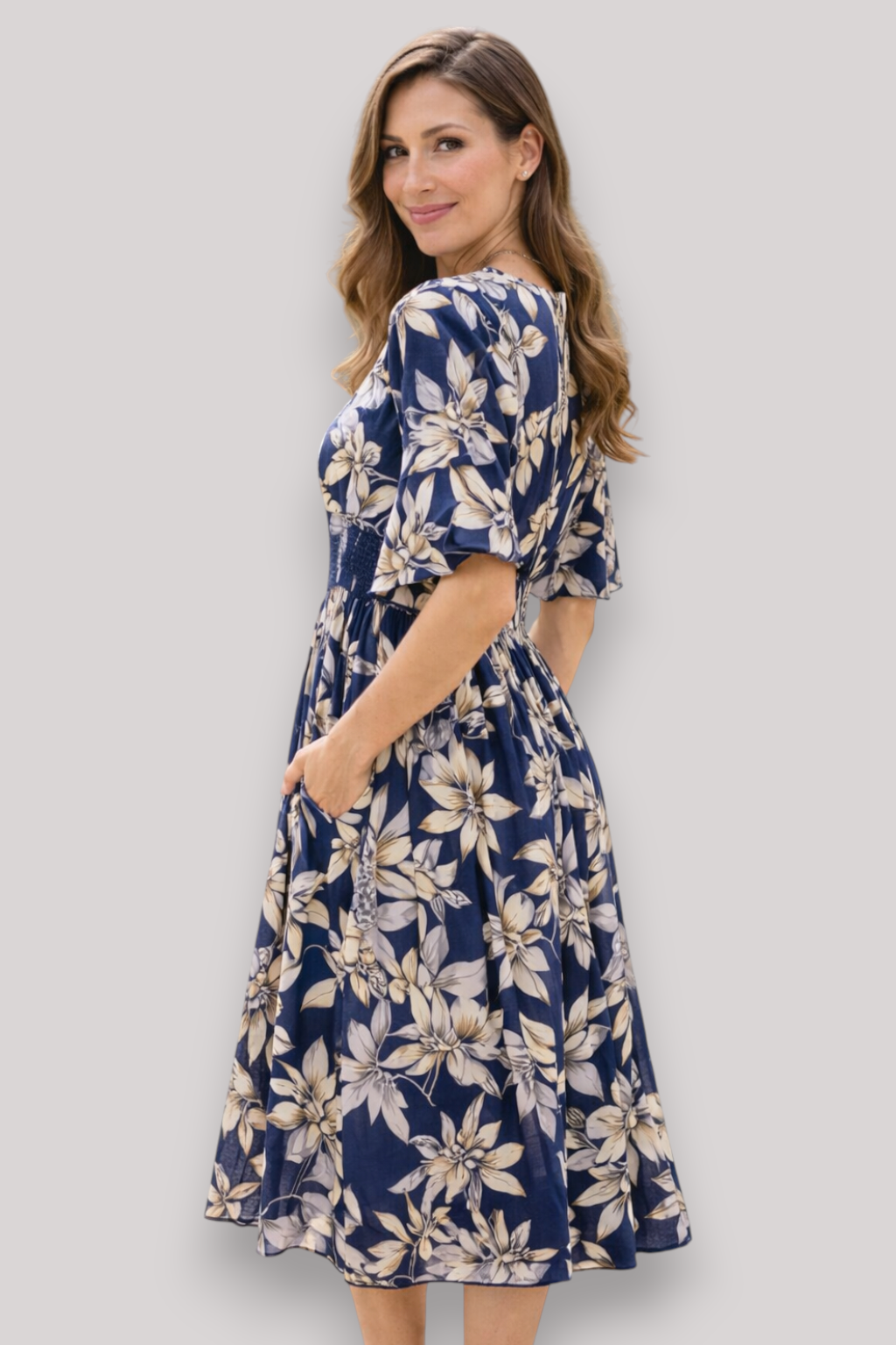 The Octavia Wrap Maxi Dress V Neck Floral Boho Summer Style