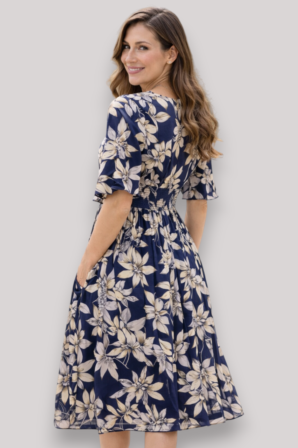The Octavia Wrap Maxi Dress V Neck Floral Boho Summer Style