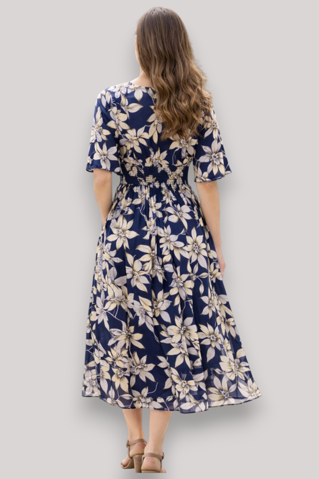 The Octavia Wrap Maxi Dress V Neck Floral Boho Summer Style