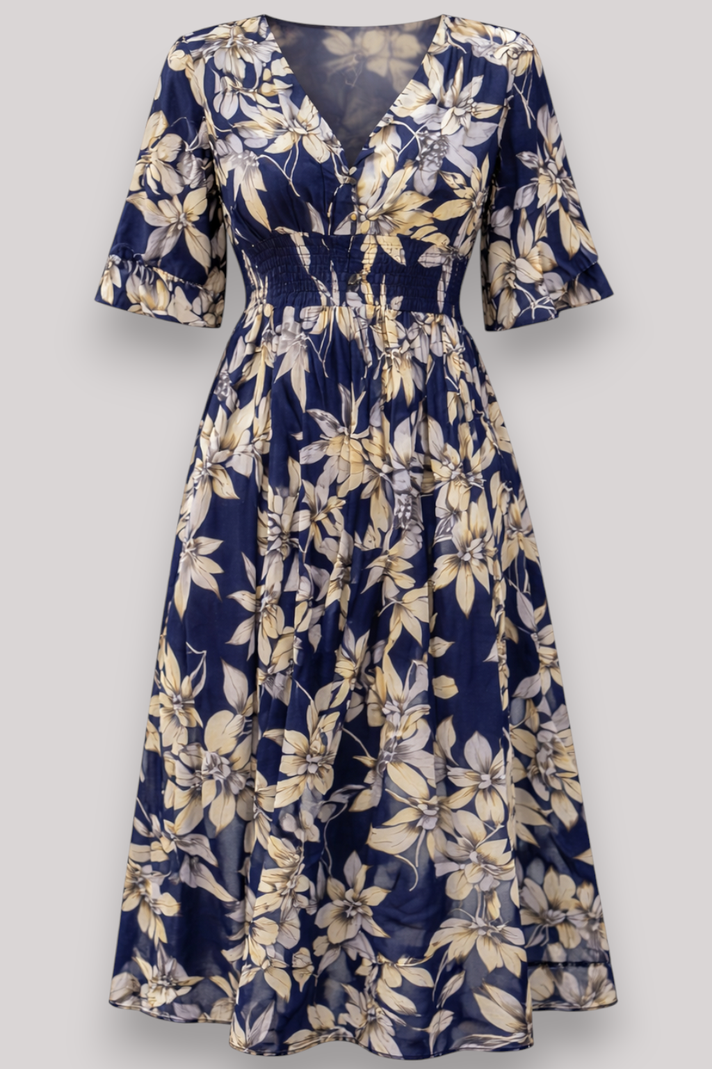 The Octavia Wrap Maxi Dress V Neck Floral Boho Summer Style