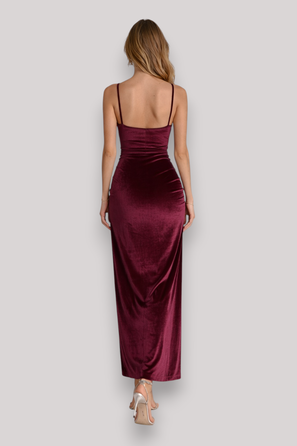 The Olivia Women's Pleated Evening Maxi Dress