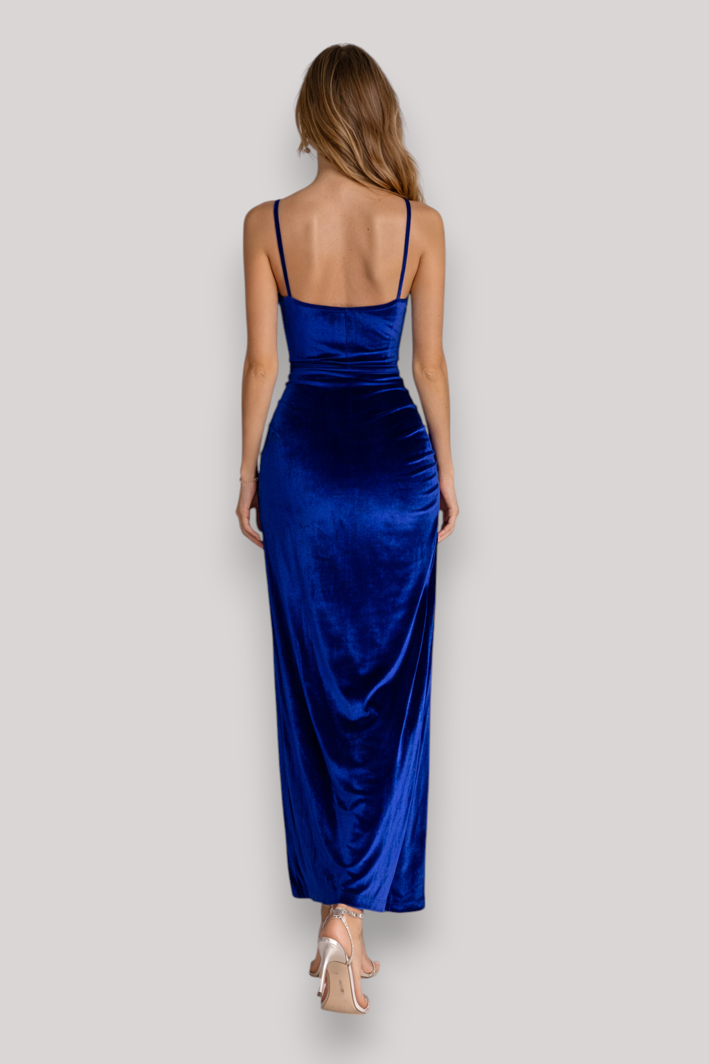 The Olivia Women's Pleated Evening Maxi Dress