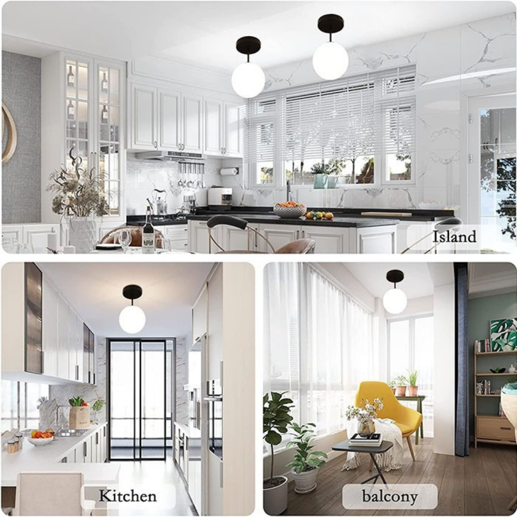 The Opalune Opal Glass Ceiling Light