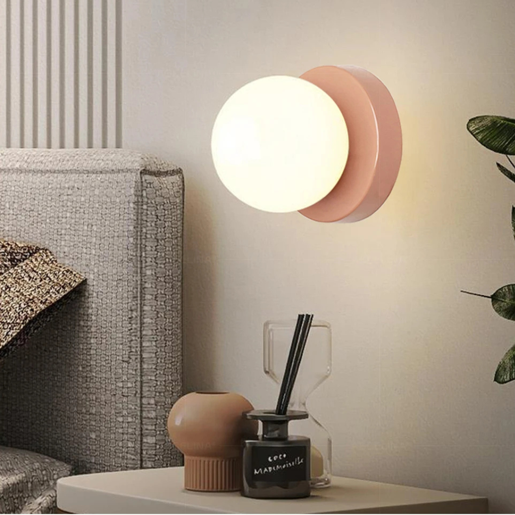 The Orbella Nordic Glass Minimalist Wall Lamp