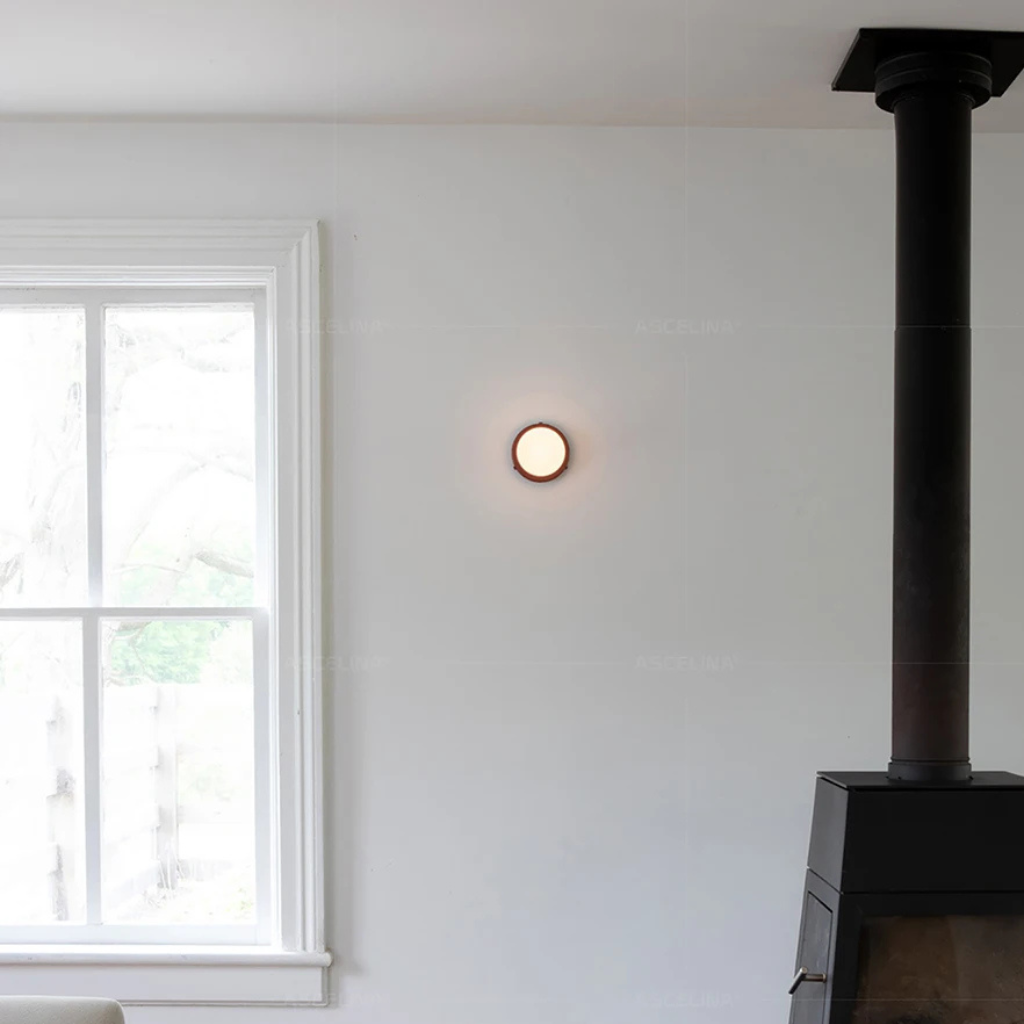 The Orbella Nordic Glass Minimalist Wall Lamp