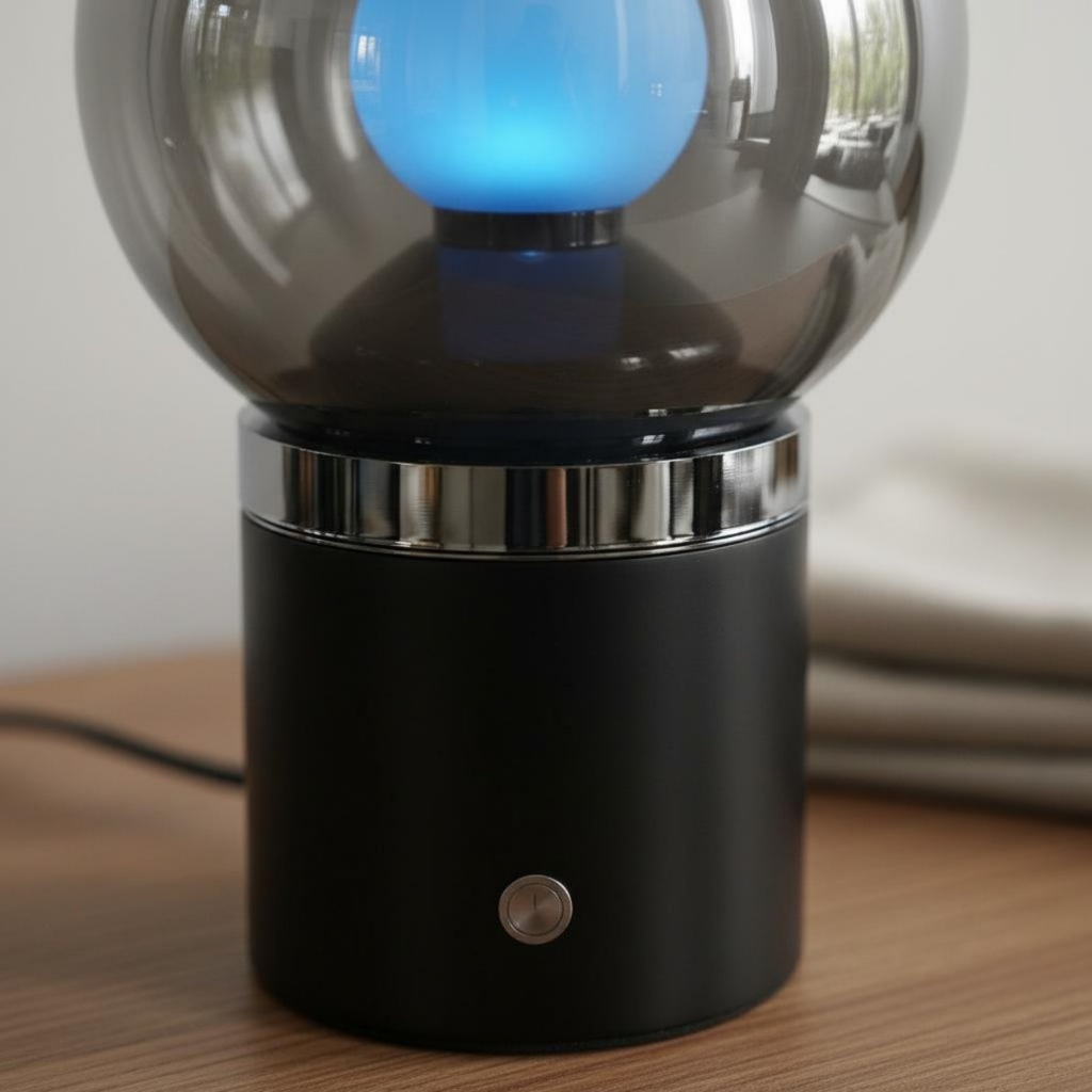 The Orlienne Minimalist Glass Globe Table Lamp