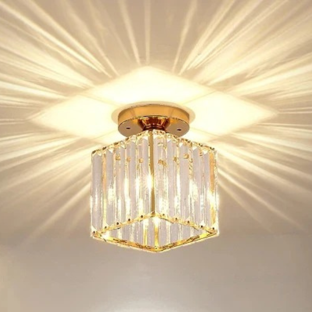 The Orlix LED Modern Ceiling Crystal Style Chandelier