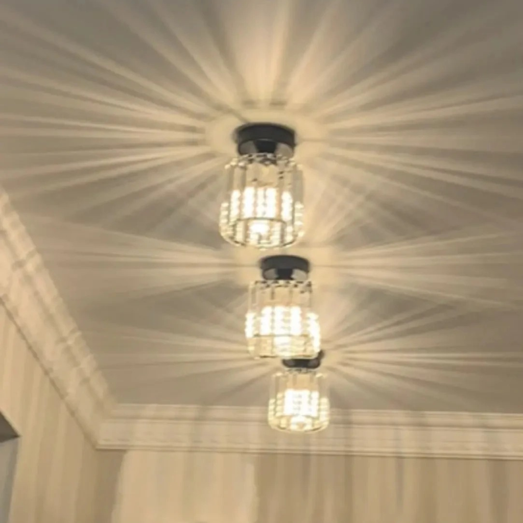 The Orlix LED Modern Ceiling Crystal Style Chandelier