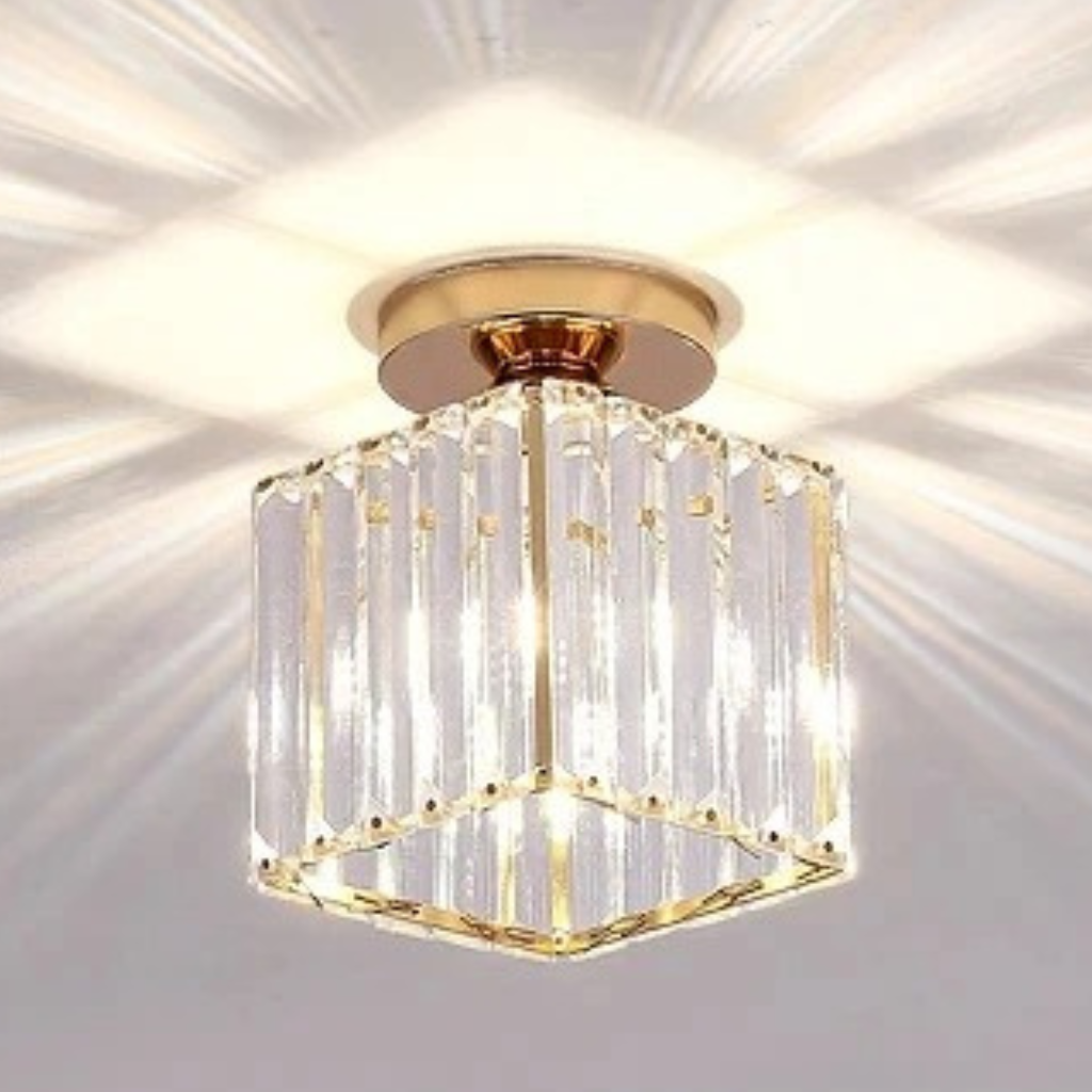 The Orlix LED Modern Ceiling Crystal Style Chandelier