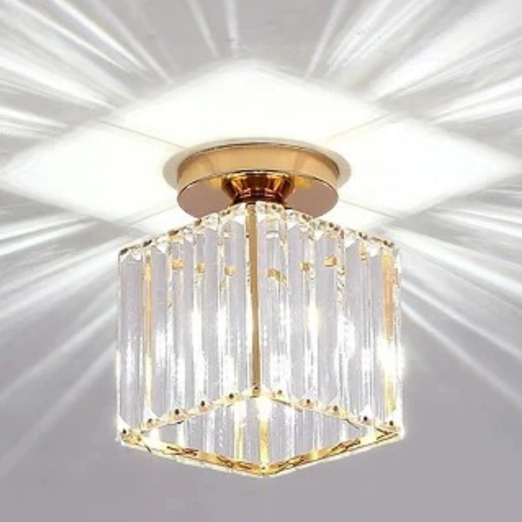 The Orlix LED Modern Ceiling Crystal Style Chandelier