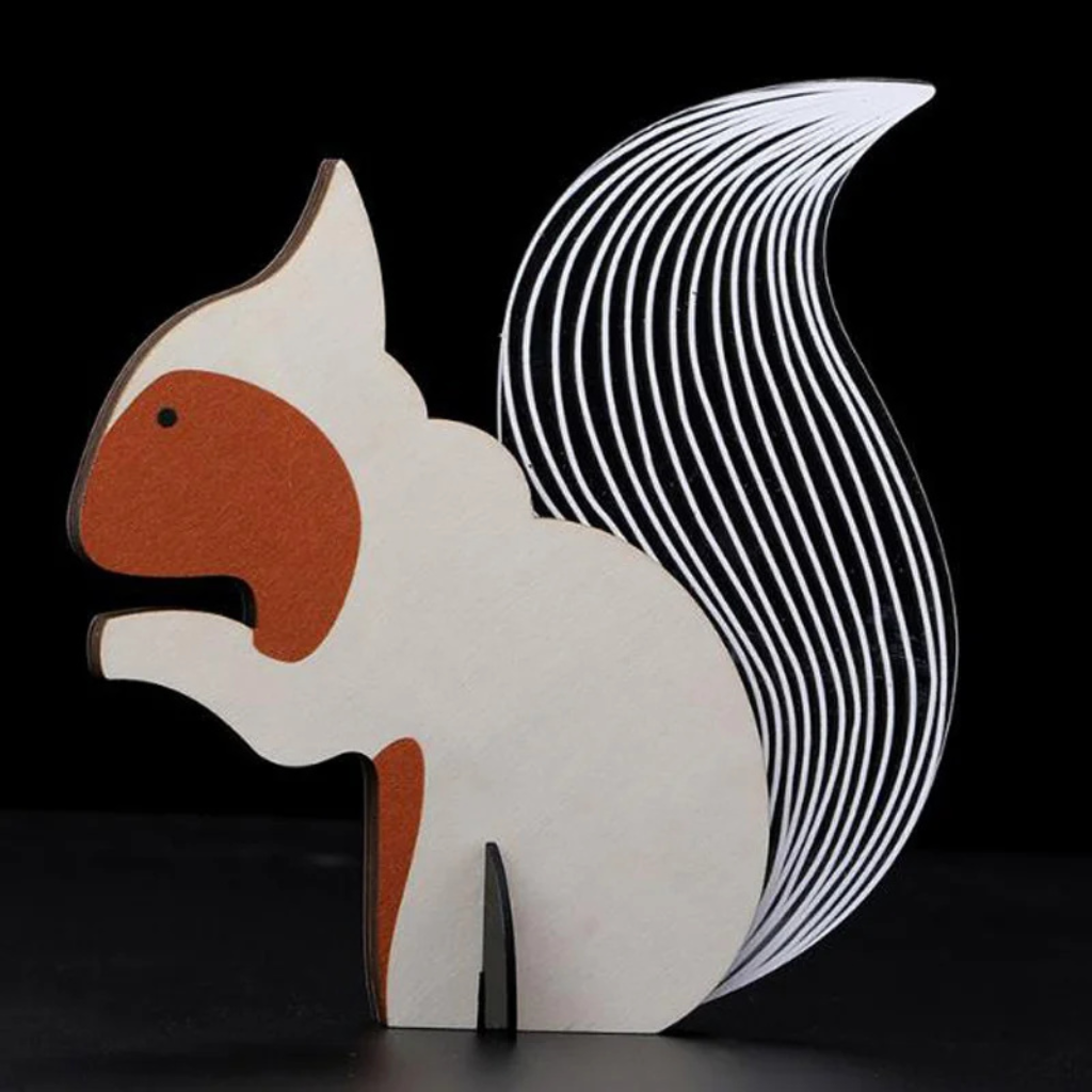 The Owlume LED Wooden Acrylic Peacock Lamp