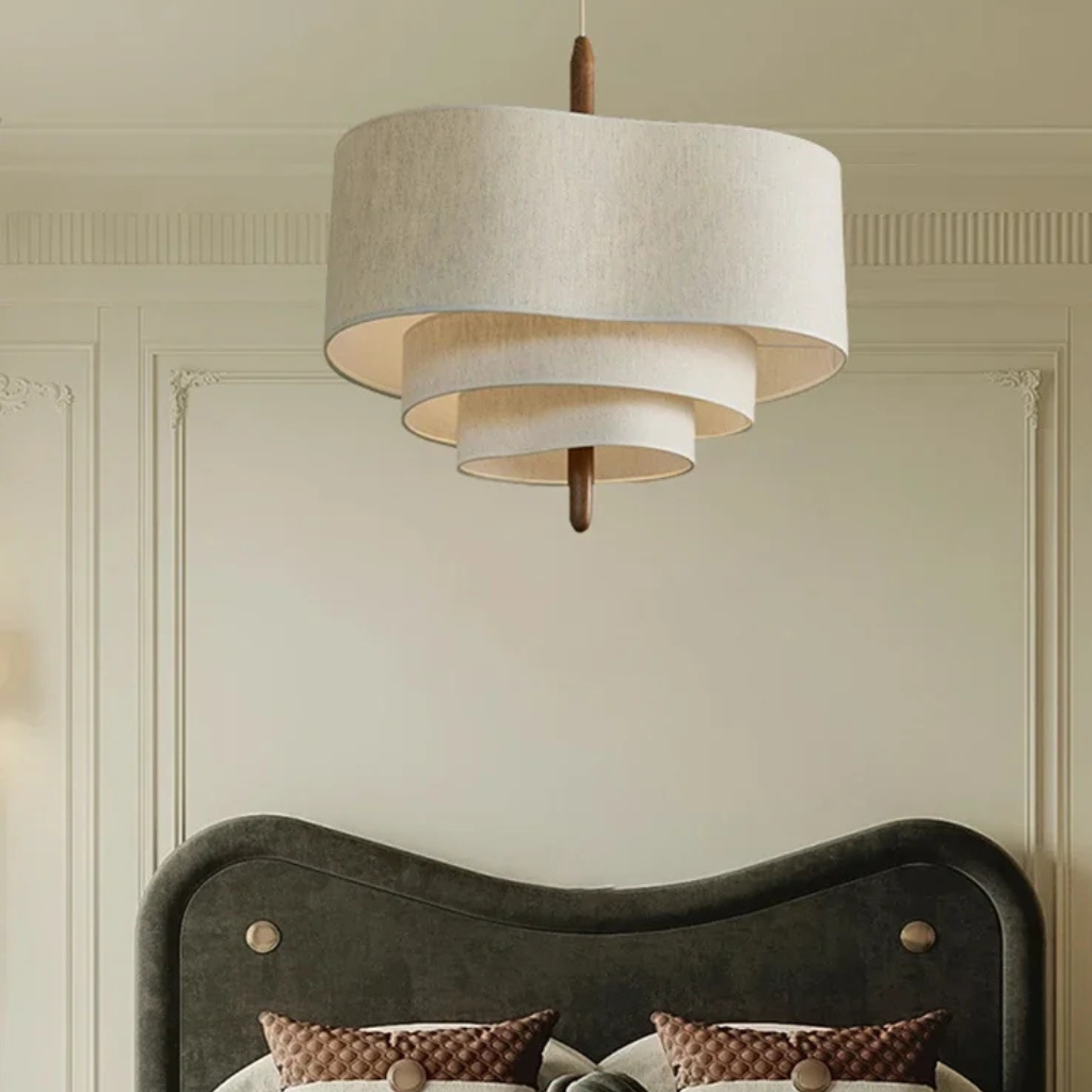 The Pebelle LED Fabric Pendant Light