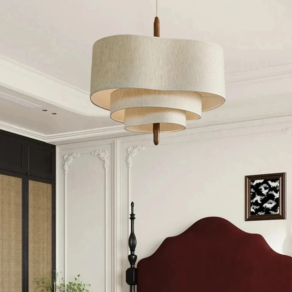 The Pebelle LED Fabric Pendant Light