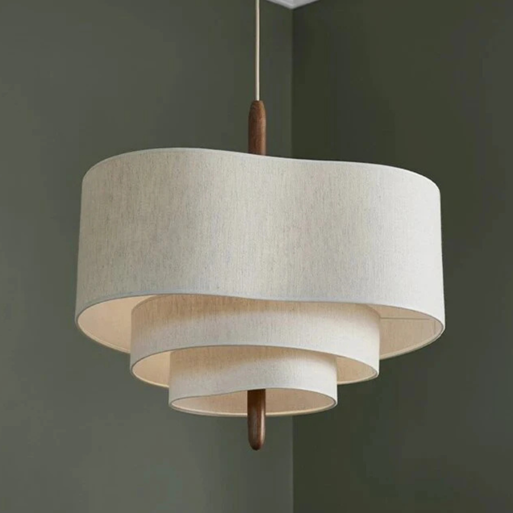 The Pebelle LED Fabric Pendant Light