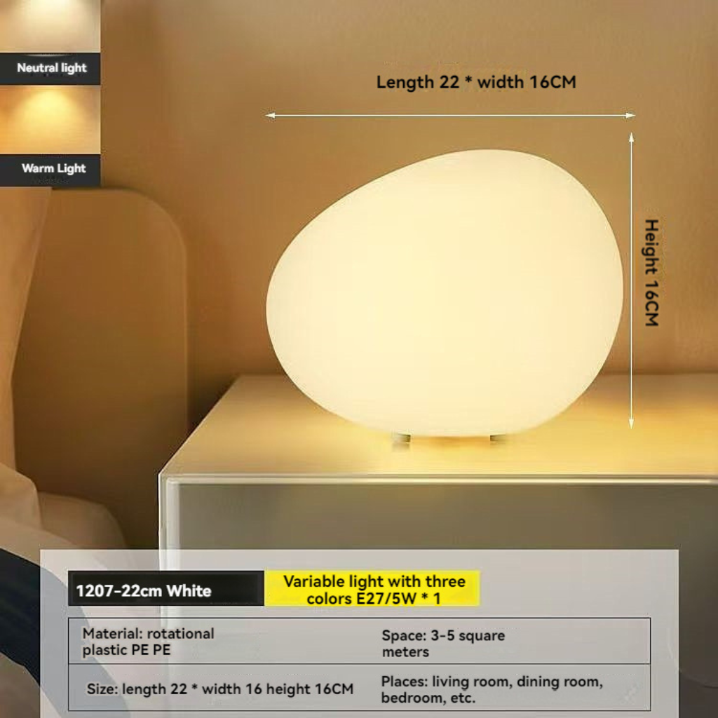 The Peblix Cobblestone Ambient LED Table Lamp