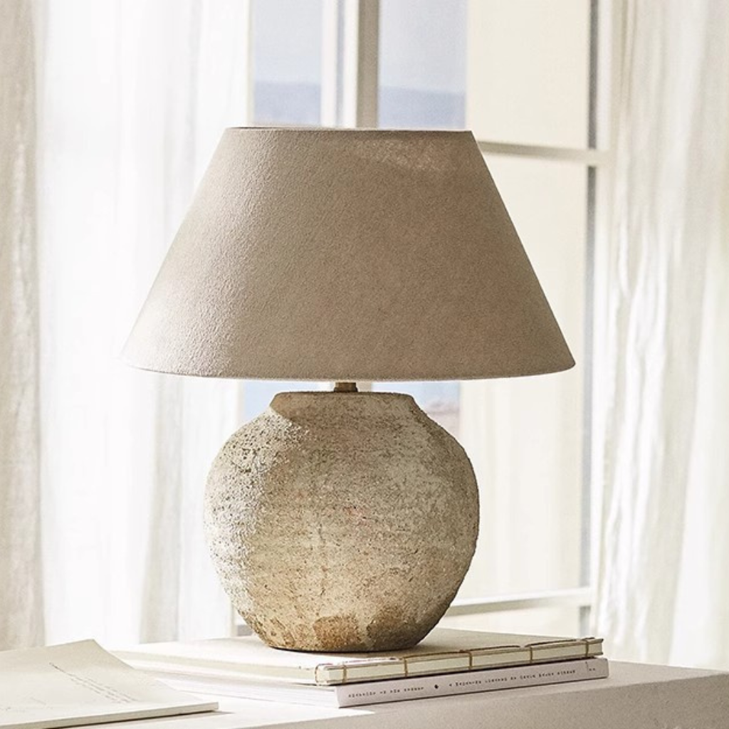 The Potavie Japanese Wabi Sabi Ceramic Lamp